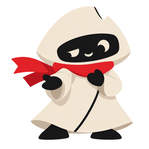 Keeper, Progression’s companion, in a approval pose.