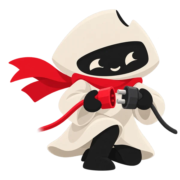Keeper, Progression’s companion, in a connection pose.